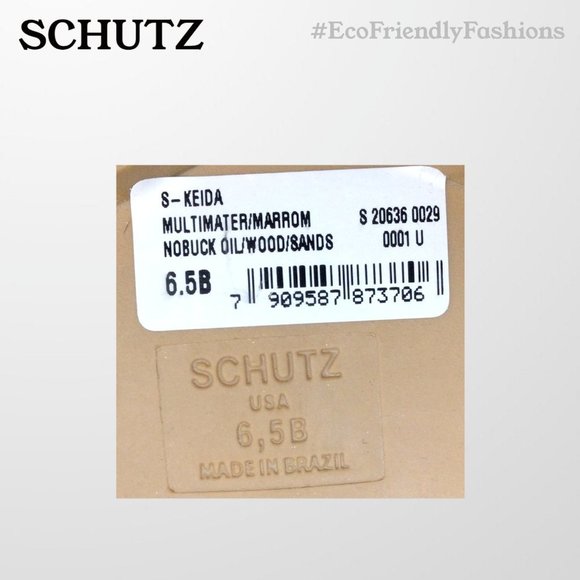 Schutz Keida Womens Brown Lug Sole Leopard Calf Hair Trim Hiking Boots Size 6.5B - Picture 7 of 7